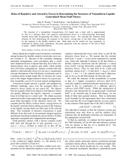 Roles of Repulsive and Attractive Forces in Determining