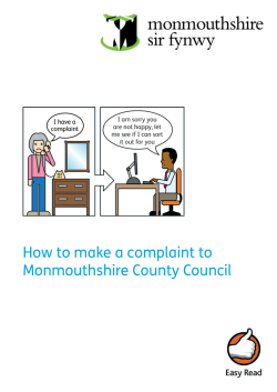 How to make a complaint &ndash; easy read