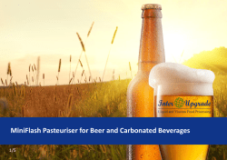 MiniFlash Pasteuriser for Beer and Carbonated Beverages