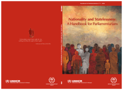 Nationality and Statelessness