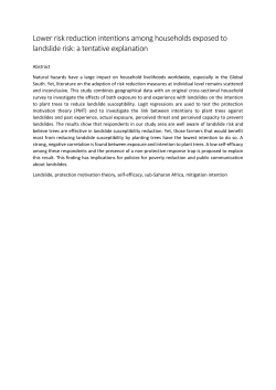 Lower risk reduction intentions among