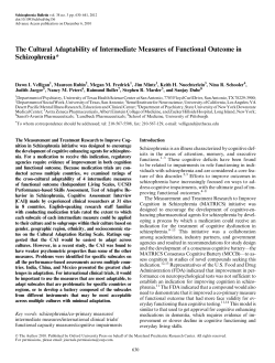 The Cultural Adaptability of Intermediate Measures of Functional