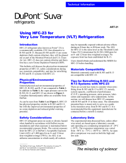 (VLT) Refrigeration - The Chemours Company