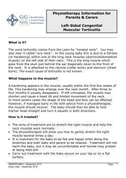 Left-Sided Congenital Muscular Torticollis