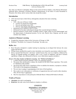 Introduction Analysis of Human Learning Reflex Arc Truth as Process