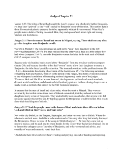 Judges Chapter 21 - Discover Revelation