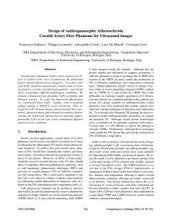 Design of Anthropomorphic Atherosclerotic Carotid Artery Flow