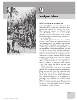 Immigrant Labour - Macmillan Caribbean