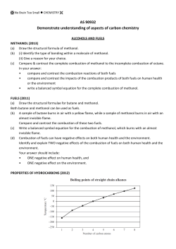 AS 90932 Demonstrate understanding of aspects of carbon chemistry