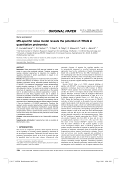 MS-specific noise model reveals the potential of