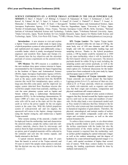 Science Experiments on a Jupiter Trojan Asteroid in the Solar