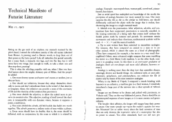 Technical Manifesto of