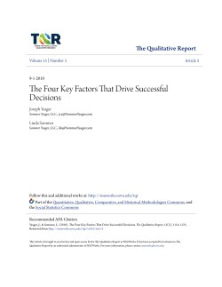 The Four Key Factors That Drive Successful Decisions