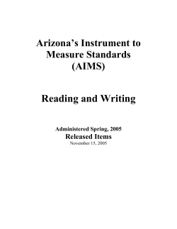 2005 Released Items - Reading/Writing