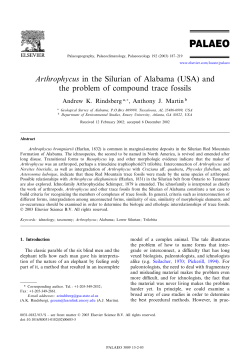Arthrophycus in the Silurian of Alabama