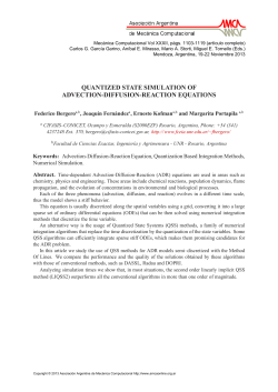 quantized state simulation of advection-diffusion-reaction
