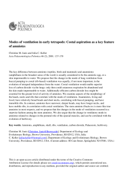 Modes of ventilation in early tetrapods: Costal aspiration as a key