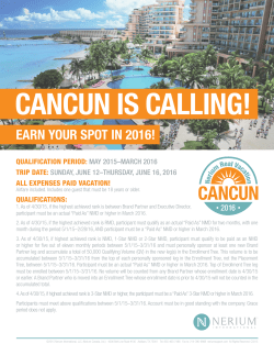 CANCUN IS CALLING! - Nerium International