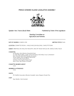 Mar 04, 2016 - Legislative Assembly of PEI