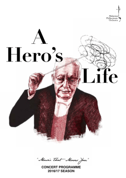 concert programme 2016/17 season