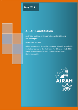 AIRAH Constitution