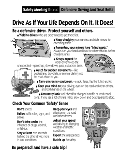 Driving And Seatbelts
