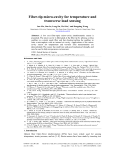 Fiber-tip micro-cavity for temperature and transverse load sensing