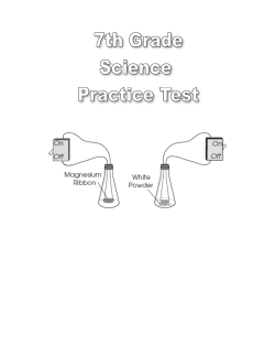 7th Grade Science Practice Test