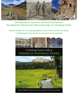 Introduction to America`s National Park System