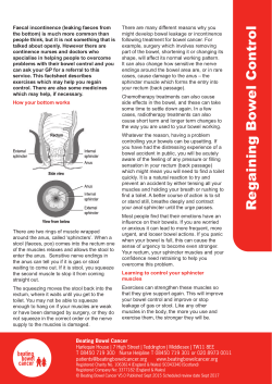 Regaining Bowel Control