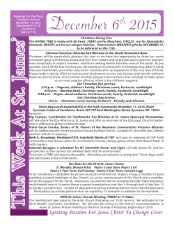 Newsletter 3 - St. James` Episcopal Church
