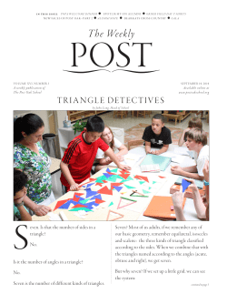 The Weekly - The Post Oak School