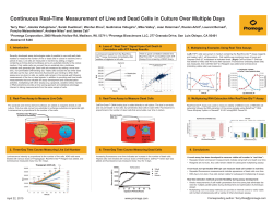 Continuous Real-Time Measurement of Live and Dead Cells in