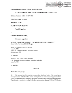 1 Certiorari Denied, August 1, 2016, No. S-1-SC