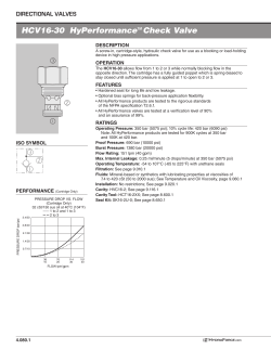HCV16-30 HyPerformanceTM Check Valve