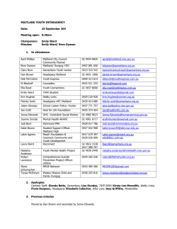 MAITLAND YOUTH INTERAGENCY Date