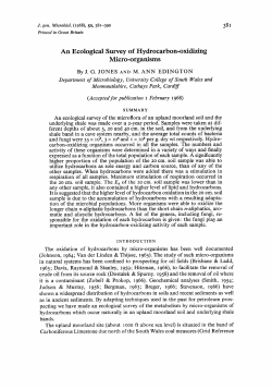 An Ecological Survey of Hydrocarbon-oxidizing Micro