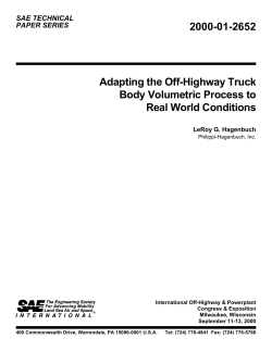 2000-01-2652 Adapting the Off-Highway Truck Body Volumetric