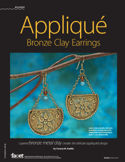 Bronze Clay Earrings - Facet Jewelry Making
