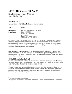 Overview of Critical Illness Insurance