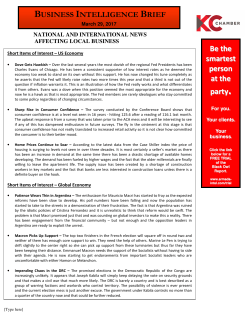 National And International News Affecting Local Business