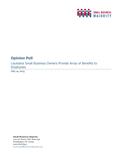 Louisiana Report - Small Business Majority