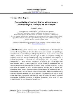 Compatibility of the holy Qur`an with sciences