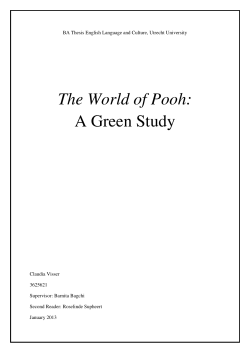 The World of Pooh - Utrecht University Repository