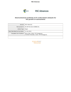 Electrochemical synthesis of Fe oxide-based