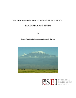 Tanzania - Stockholm Environment Institute