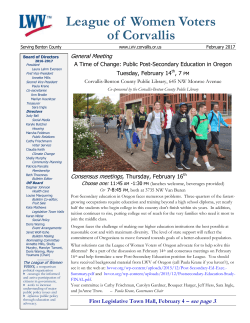 League of Women Voters of Corvallis