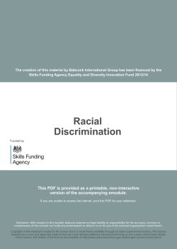 Racial Discrimination