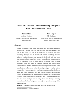 - Iranian Journal of Applied Language Studies