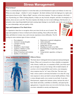 Stress - Coffee Regional Medical Center